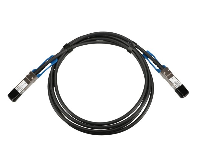 (kuva varten) Extralink QSFP28 DAC | QSFP28 DAC Cable | 100G, 3m, 30AWG Passive - Sulje napsauttamalla kuva