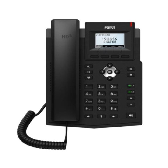 (kuva varten) Fanvil X3S Lite | VoIP Phone | IPV6, HD Audio, RJ45 100Mb/s, LCD screen - Sulje napsauttamalla kuva