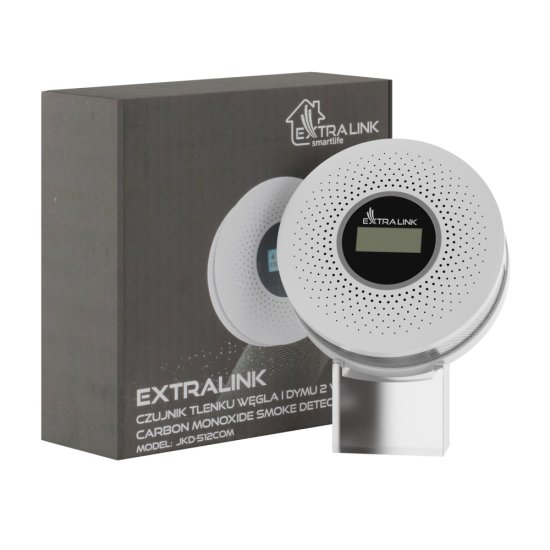 (kuva varten) Extralink JKD-512COM | Smoke detector | carbon monoxide detector - Sulje napsauttamalla kuva