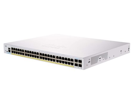 (kuva varten) Cisco CBS250-48P-4G | Switch | 48x RJ45 1000Mb/s PoE, 4x SFP, Rack, 370W