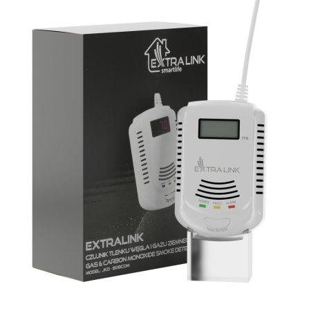 (image for) Extralink JKD-808COM | Gas & carbon monoxide smoke detector | 110dB