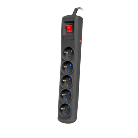 (image for) Armac R5 | Power strip | anti-surge system, 5 sockets, 3m cable, black