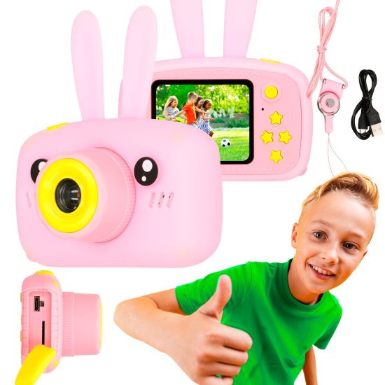 (kuva varten) EXTRALINK KIDS CAMERA H23 PINK - Sulje napsauttamalla kuva