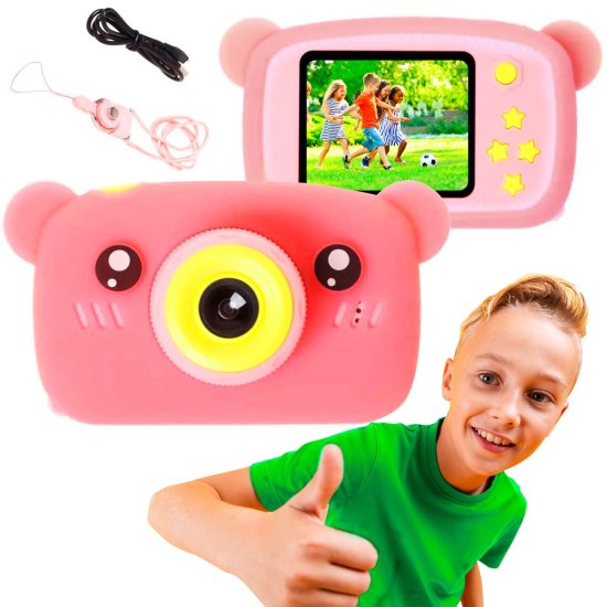 (kuva varten) EXTRALINK KIDS CAMERA H25 PINK - Sulje napsauttamalla kuva