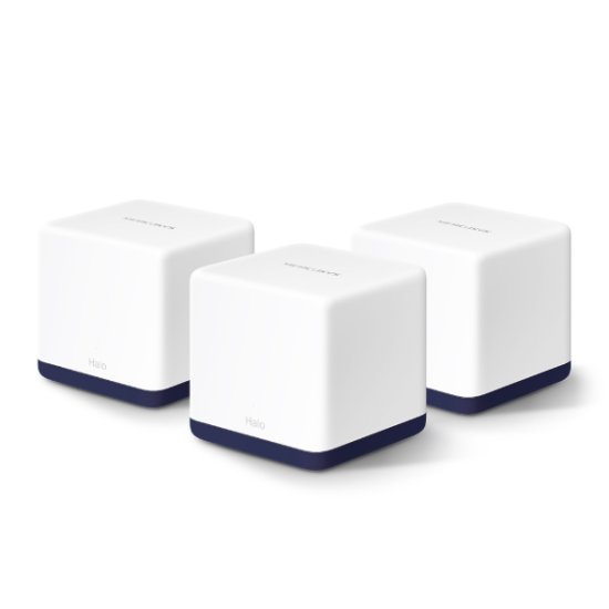 (kuva varten) Mercusys Halo H50G (3-pack) | Wi-Fi Mesh System | AC1900 Dual Band, 3x RJ45 1000Mb/s - Sulje napsauttamalla kuva