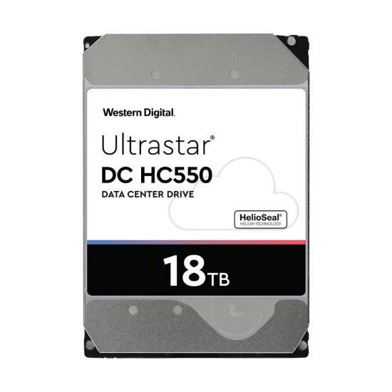 (image for) WD Ultrastar DC HC550 SE NP3 18 TB SATA | Hard Drive | for data centers, 7200 rpm, 512 MB cache