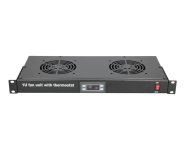 Extralink | Fan panel | 19", 2 fans, with thermostat