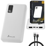 (kuva varten) Extralink EPB-098W 10000mAh White | Powerbank | Power bank, USB-C