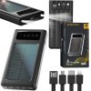 Extralink EPB-091 10000mAh Black | Powerbank | Solar Power bank, USB-C Extralink EPB-091 10000mAh Black | Powerbank | Solar Power bank, USB-C
