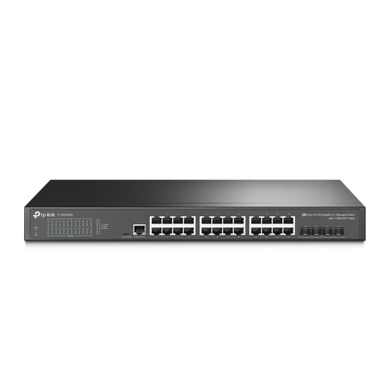 (kuva varten) TP-Link TL-SG3428X | Switch | JetStream, 24x RJ45 1000Mb/s, 4x SFP+, L2+ - Sulje napsauttamalla kuva