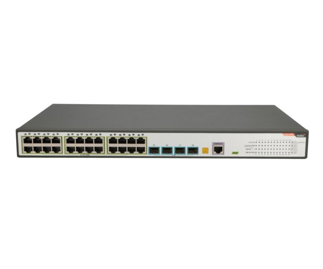 (kuva varten) Fiberhome S5800-28T-X-PE-AC | Switch | 24x RJ45 1000Mb/s PoE, 4x SFP+ - Sulje napsauttamalla kuva