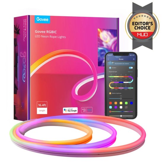 (kuva varten) Govee H61A2 Neon Rope 5m | LED Strip | Wi-Fi, Bluetooth, RGBIC - Sulje napsauttamalla kuva