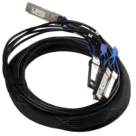 (kuva varten) MikroTik XQ+BC0003-XS+ | QSFP28 to 4x SFP28 break-out cable | 1x QSFP28 to 4x SFP28, 3m