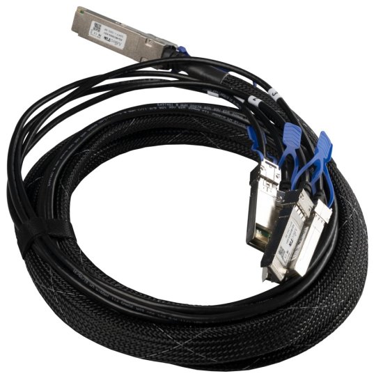 (kuva varten) MikroTik XQ+BC0003-XS+ | QSFP28 to 4x SFP28 break-out cable | 1x QSFP28 to 4x SFP28, 3m - Sulje napsauttamalla kuva