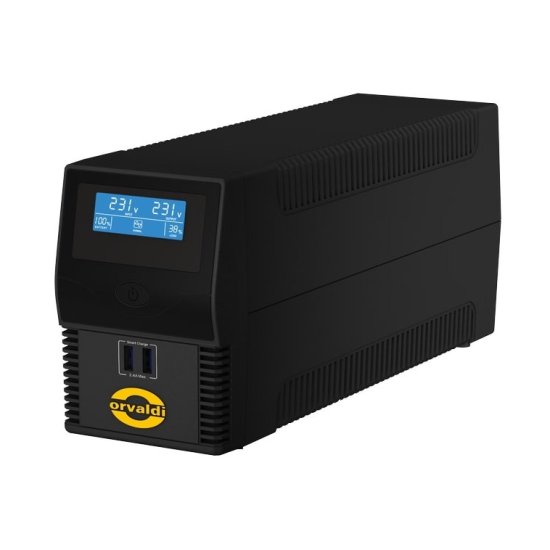 (kuva varten) Orvaldi i650LCD USB | UPS | 600VA/360W, 7Ah, 4x IEC - Sulje napsauttamalla kuva