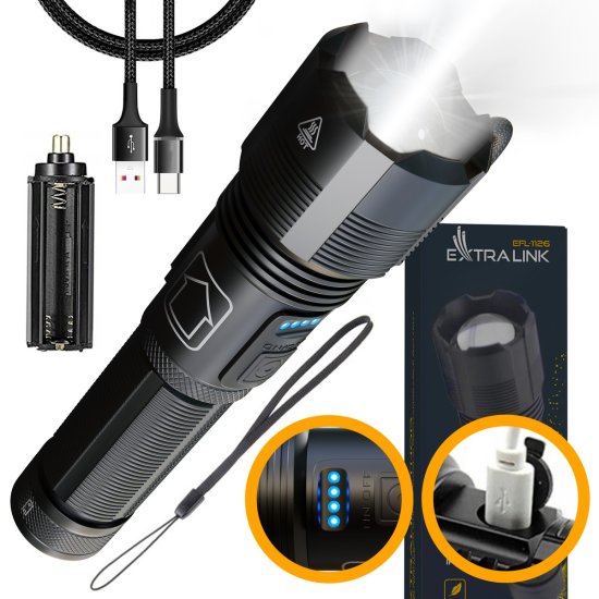 (kuva varten) Extralink EFL-1126 Thor | LED Flashlight | 1000lm