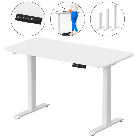 (kuva varten) Kingsmith Walkingdesk | Desk with electric height adjustment | White - Sulje napsauttamalla kuva