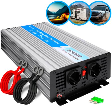 (kuva varten) Extralink OPIP-2000W | Voltage converter | 12V, 2000W pure sine