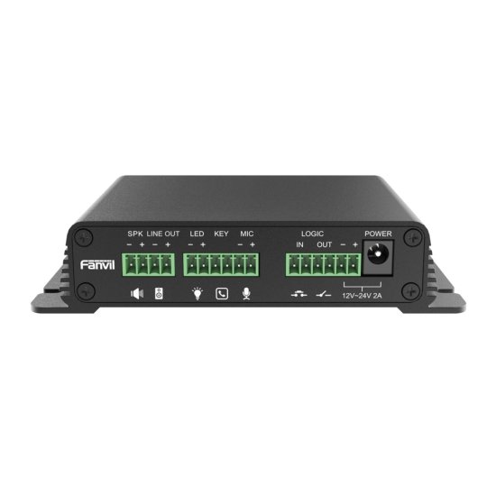 (kuva varten) Fanvil PA2S | SIP Paging gateway | 1x RJ45 100Mb/s PoE, audio input/output - Sulje napsauttamalla kuva