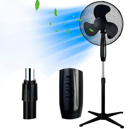 (image for) Extralink Bryza ESF-40D-BL Black | Standing fan | 3 blades, 3 speed settings