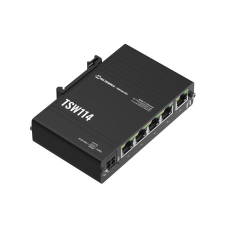 (kuva varten) Teltonika TSW114 | Switch | 5x RJ45 1000Mb/s, DIN rail