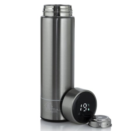 (image for) Extralink Smart Travel Mug Silver | Thermal mug | with LED display