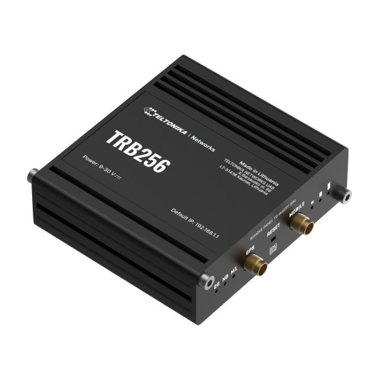 (kuva varten) Teltonika TRB256 | NB-IoT gateway | 4G LTE, 1x RJ45 100Mb/s, RS232, RS485 - Sulje napsauttamalla kuva