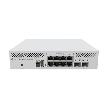 (image for) MikroTik CRS310-8G+2S+IN | Switch | 8x RJ45 2.5Gb/s, 2x SFP+, RouterOS L5, desktop