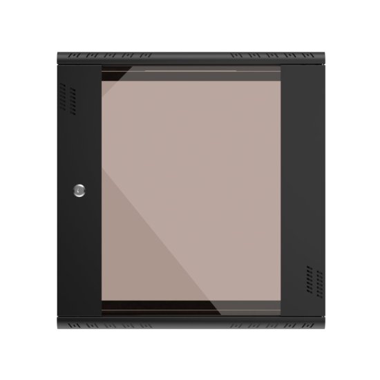 (kuva varten) Extralink Premium 12U 600x450 Black | Rack cabinet | tool-free mounting, wall-mounted