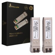 (kuva varten) Extralink SFP28 25G 2-Pack | SFP28 Module | 25Gbps, LC/UPC Duplex, 850nm, 100m, multi mode, DOM