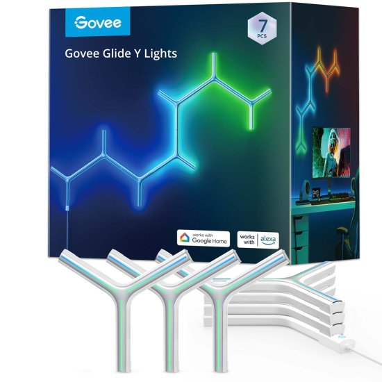 (kuva varten) GOVEE H6065 Y SHAPE LIGHT PANEL (7 PACK) - Sulje napsauttamalla kuva