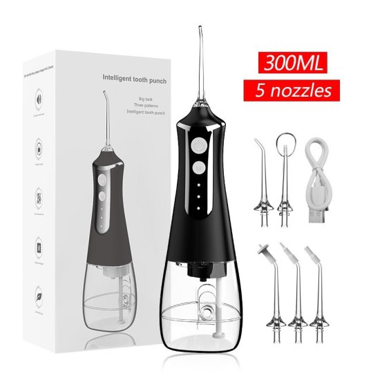 (kuva varten) EXTRALINK BEAUTY SMARTLIFE INTELLIGENT WATER FLOSSER L10 BLACK - Sulje napsauttamalla kuva