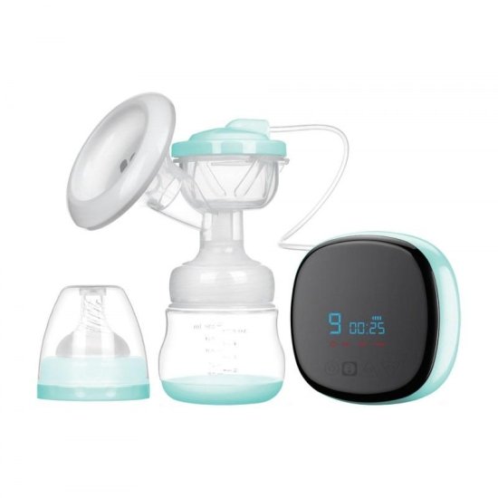 (image for) Extralink Smart Life R-38 | Electronic breast pump | with bottle, white and blue