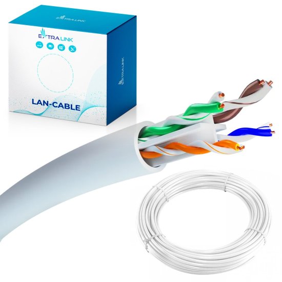 (image for) Extralink CAT6 UTP (U/UTP) Indoor | Twisted pair | 50M