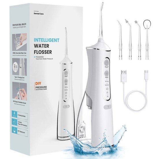 (image for) EXTRALINK BEAUTY SMARTLIFE INTELLIGENT WATER FLOSSER L8 WHITE - Click Image to Close