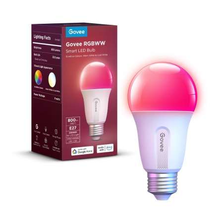 (kuva varten) GOVEE H6004 WIFI & BLUETOOTH SMART LIGHT BULB 800LM