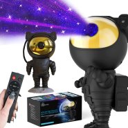 (kuva varten) Starry Sky Projector Galaxy Projector Black | Night lamp, projector | for children, in the shape of an astronaut