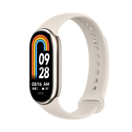 (kuva varten) Xiaomi Smart Band 8 Graphite Gold | Smartband | Bluetooth 5.1, 190mAh, 1.62", 5 ATM, accelerometer, gyroscope, PPG sensor