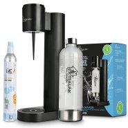 EXTRALINK SMART LIFE ZESTAW SATURATOR HYDROSPARK BLACK SJ-191B + BUTELKA 1L + CYLINDER CO2 425G