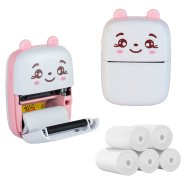 EXTRALINK EPP-001 PORTABLE MINI PRINTER PINK + PAPIER TERMICZNY ZWYKÅY 5 SZT