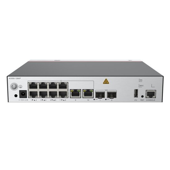 (kuva varten) Huawei AC650-128AP | Controller | 10x GE, 2x SFP+. AC DC - Sulje napsauttamalla kuva