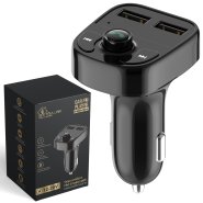 Extralink Smart Life FM transmitter for a car with charging function | 2x USB-A | Black