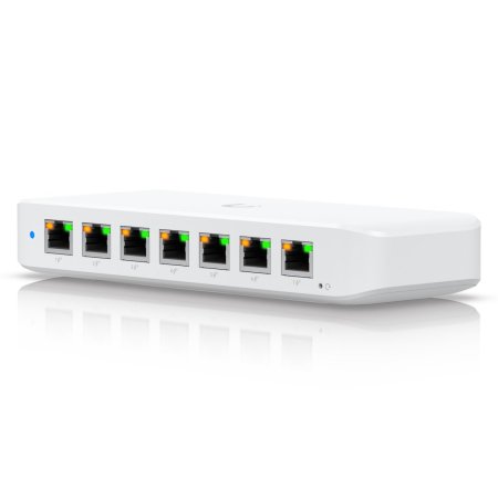 (kuva varten) Ubiquiti USW-Ultra-210W-EU | Switch | 8x RJ45 1000Mb/s PoE+, PoE++ Input, 210W, power adapter included