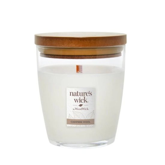 (kuva varten) ÅšWIECA ZAPACHOWA Z DREWNIANYM KNOTEM WOODWICK NW MEDIUM TUMBLER CASHMERE WOOL - Sulje napsauttamalla kuva