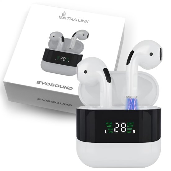 (kuva varten) Extralink Lifestyle EvoSound V1.0 | Wireless earbuds | Bluetooth 5.3, IPX4