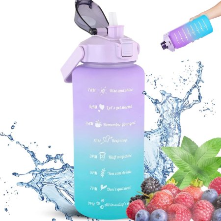 (kuva varten) Extralink | Motivational Bottle | water bottle, 2000ml, purple-blue, BUT-992