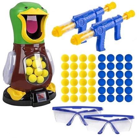 (kuva varten) Extralink Hungry Duck | Target shooting for child | 2x gun, 48 balls, glasses