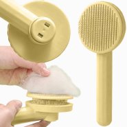 EXTRALINK PETS SZCZOTKA SAMOCZYSZCZÄ„CA DO SIERÅšCI DLA PSA KOTA ERGONOMICZNA GRZEBIEÅƒ PET-819
