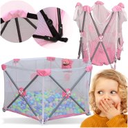 EXTRALINK KIDS KOJEC DZIECIÄ˜CY SKÅADANY PLAC ZABAW SUCHY BASEN DLA DZIECI 140x68cm K-461