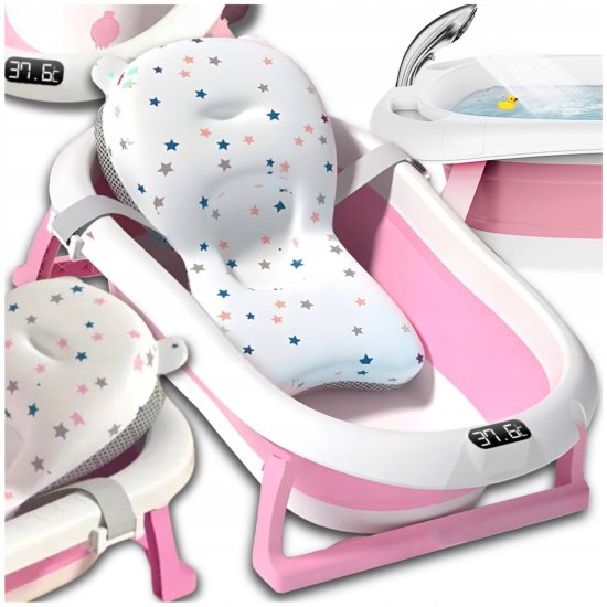  Extralink Kids | Bathtub | pink with LED thermometer
